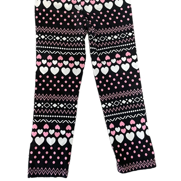 Dreamstar Bottoms 525 Dreamstar Black Pink Leggings With Designs